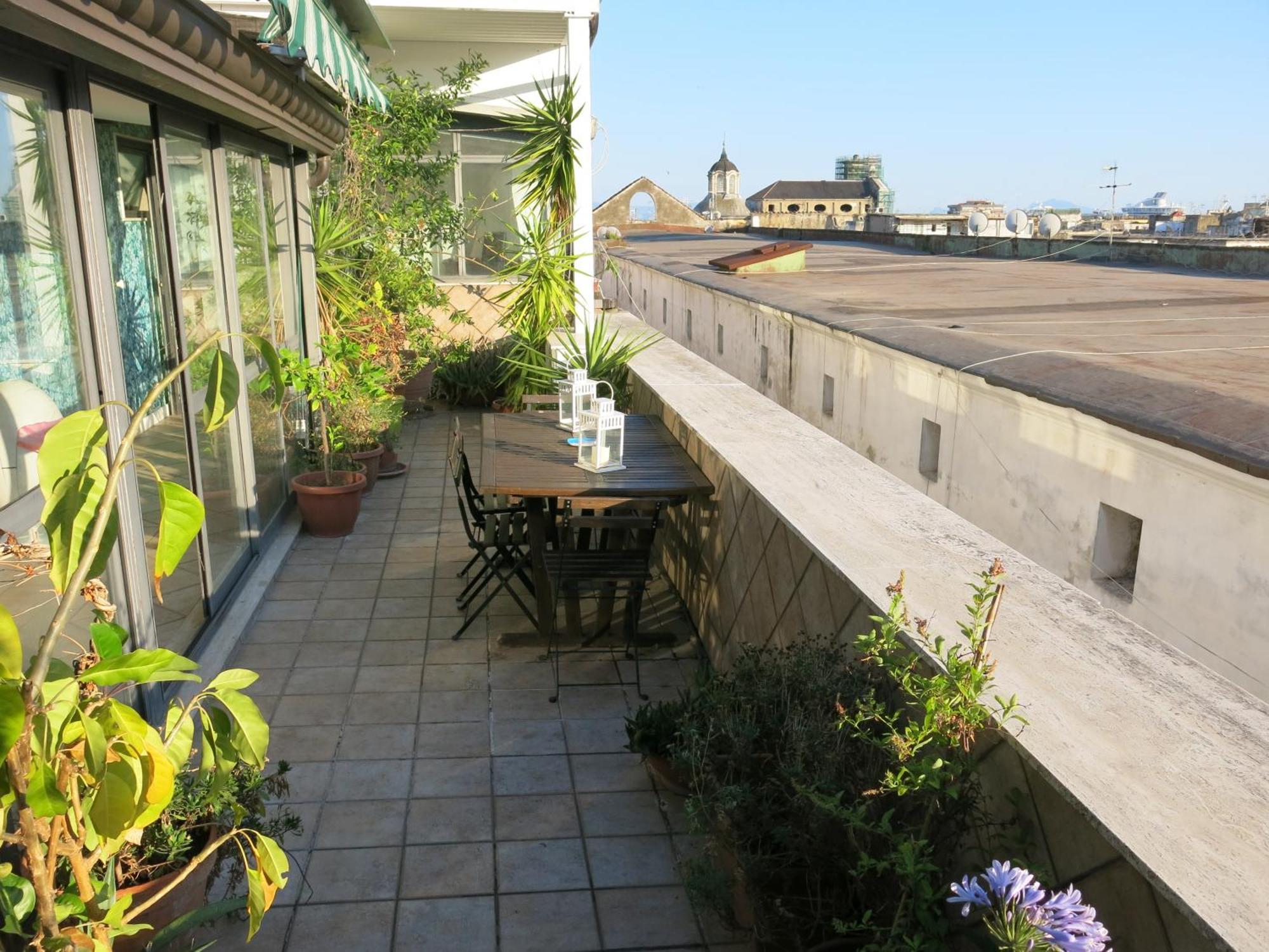 Ferienwohnung Historical Naples With Panoramic Terrace Exterior foto