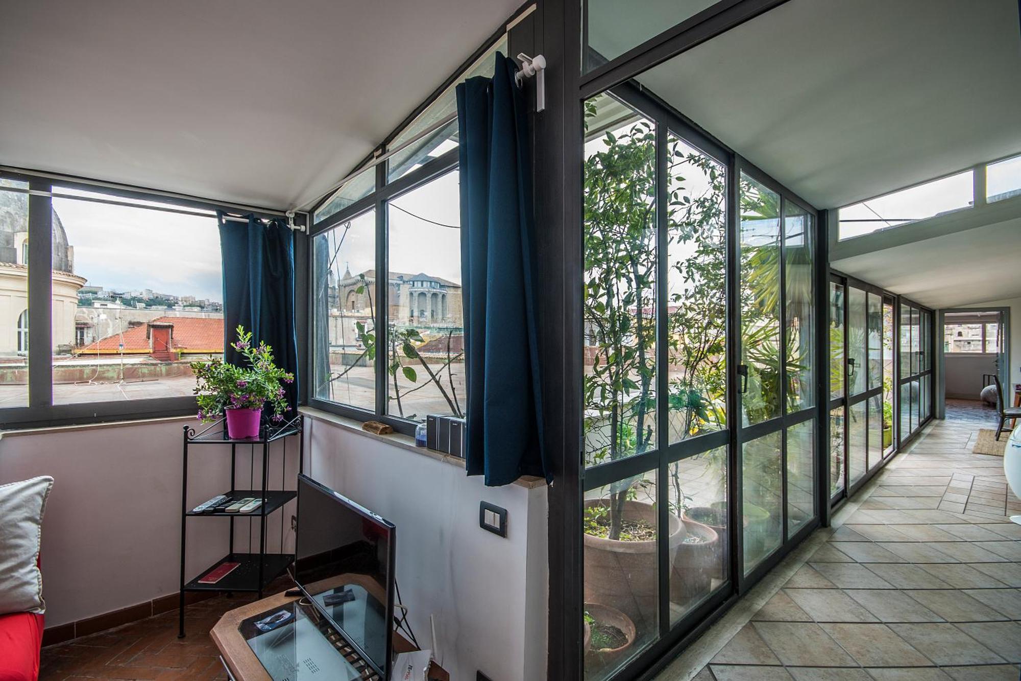 Ferienwohnung Historical Naples With Panoramic Terrace Exterior foto